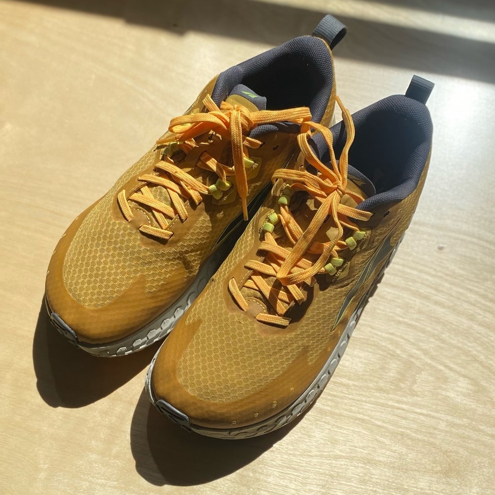 ALTRA mustard yellow Mesh Running Sneakers Zero Drop wide toe box